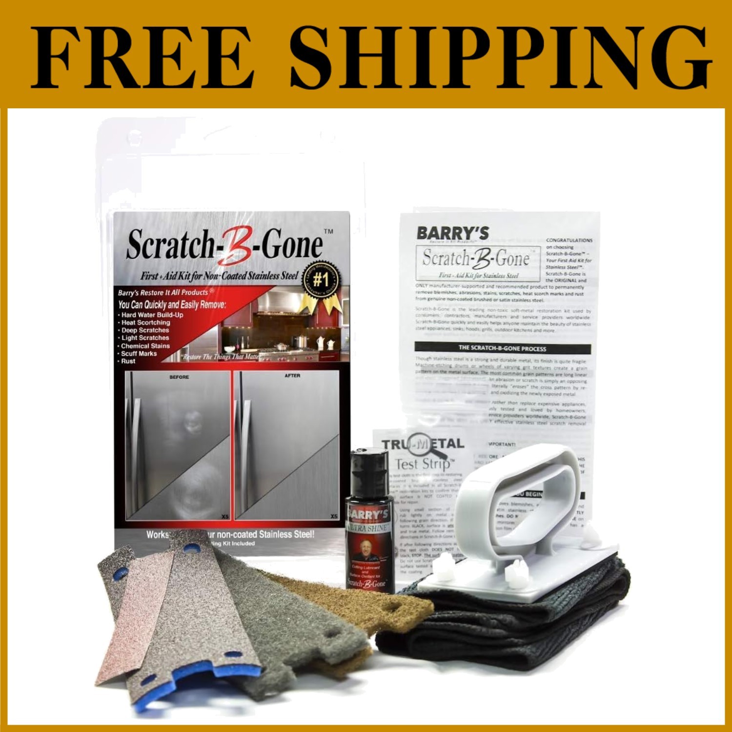 Homeowner’s Stainless Steel Restoration Kit | Scratch-B-Gone