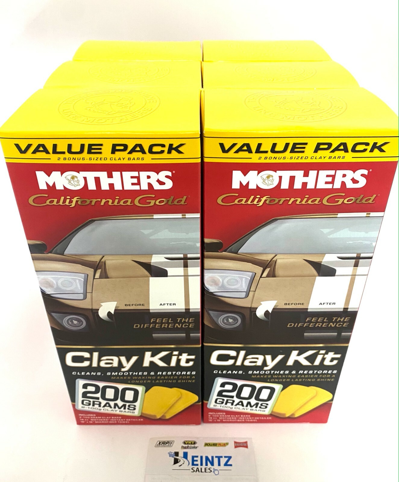 MOTHERS 07240 California Gold Clay Kit – Smoothes & Restores – 6 PACK