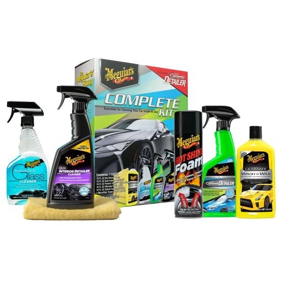 Meguiar’s Complete Car Care Kit – Premium Car Detailing Gift Set for Men