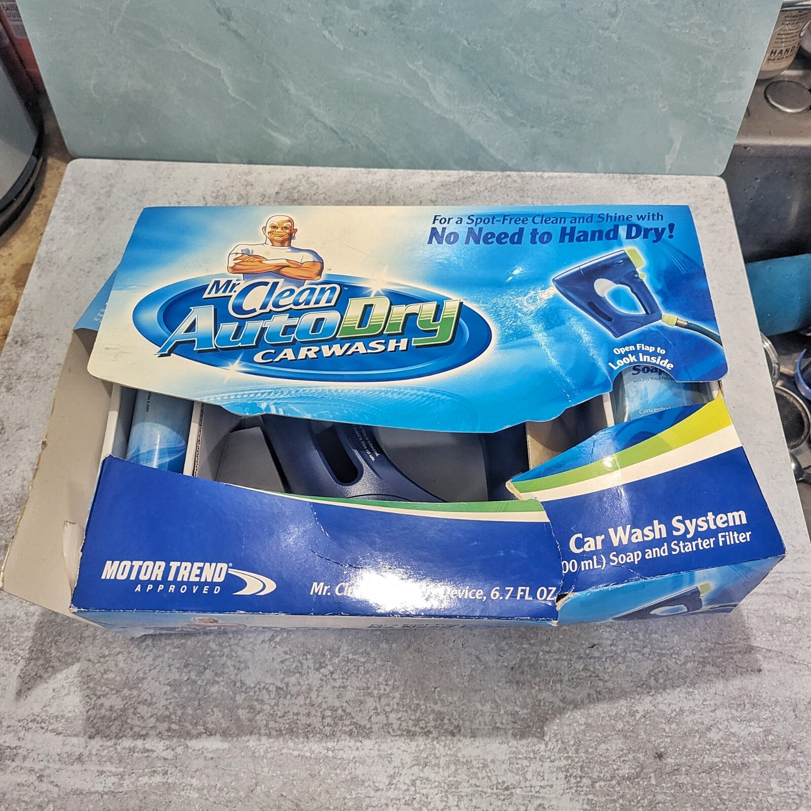 NEW Mr Clean Auto Dry Car Wash Spray System w/ Soap Starter Filter Touchless Kit