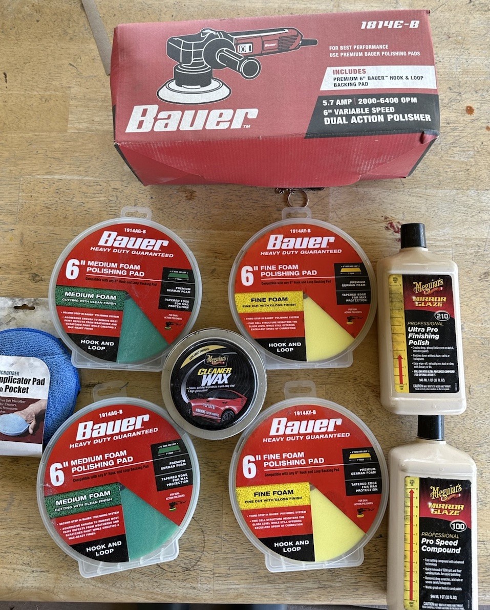 Full Detailing Polishing Set Car Detailing Kit | Bauer 6” Variable Speed NEW