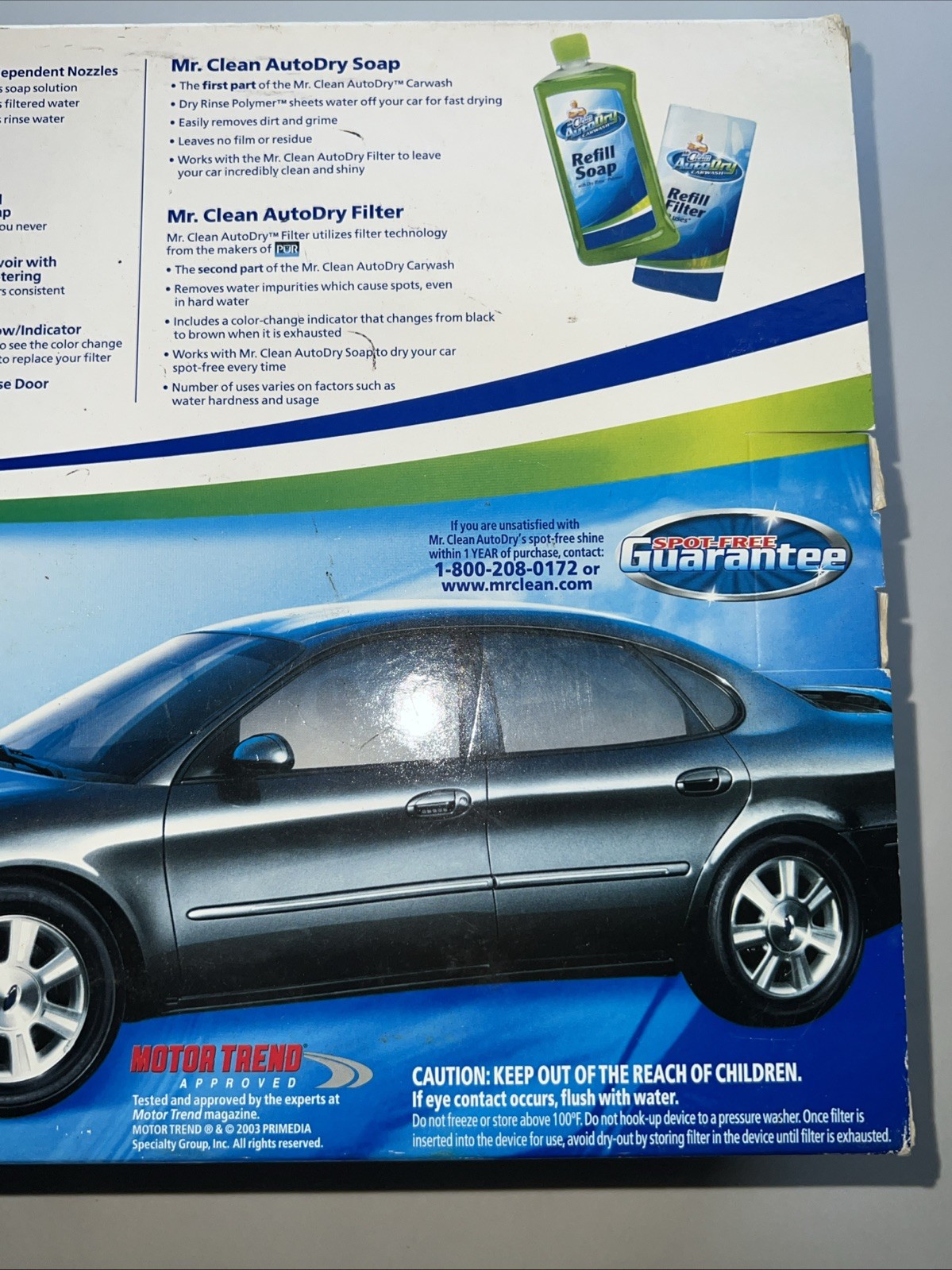 Mr Clean Auto Dry Car Wash Spot-Free Clean & Shine Spray System Complete NEW