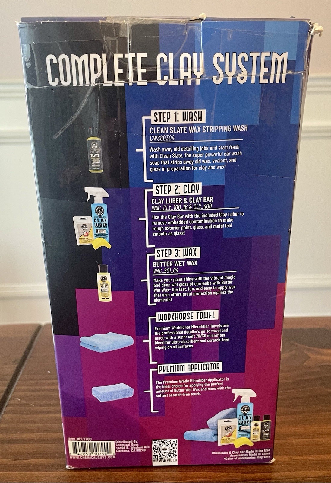 Chemical Guys Complete Clay System: 6-Piece Auto Detailing Kit- NEW IN BOX