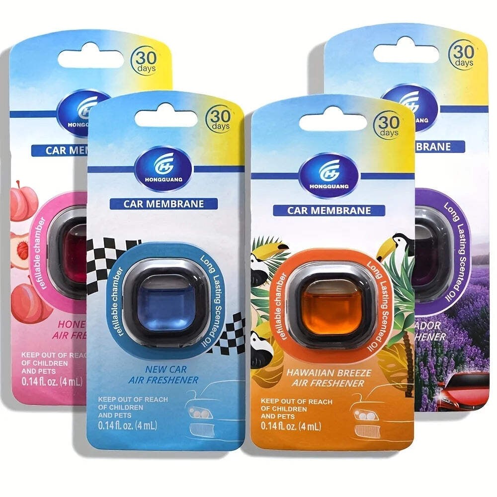 30-Day Long-Lasting Car Air Freshener Vent Clip Essential Oil Scented Odor SUV