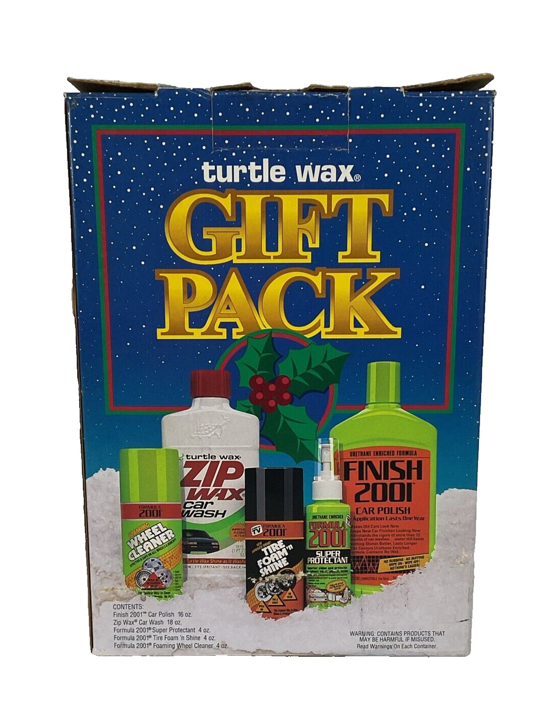 Vintage 2001 New Open Box All Products Included Finish Rare Turtle Wax Gift Pack
