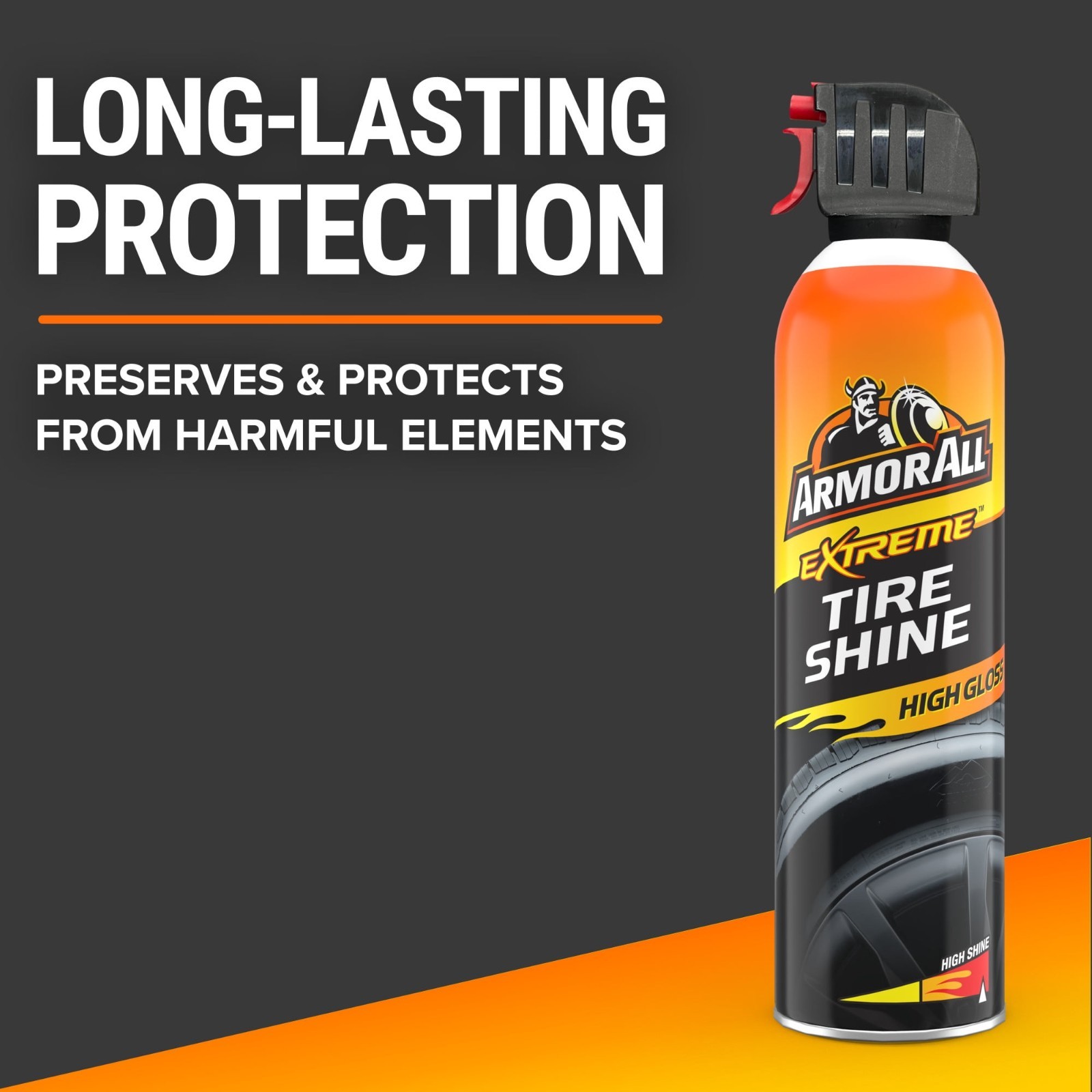 (4 Pack) Armor All Extreme Tire Shine Spray, 15 fl oz, Holiday Gift, Car Care