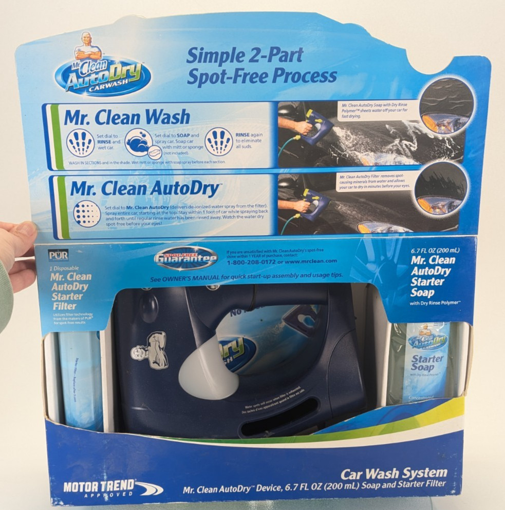 Mr. Clean Auto Dry Car Wash Spray & Starter Soap Kit – NEW OLD STOCK RARE