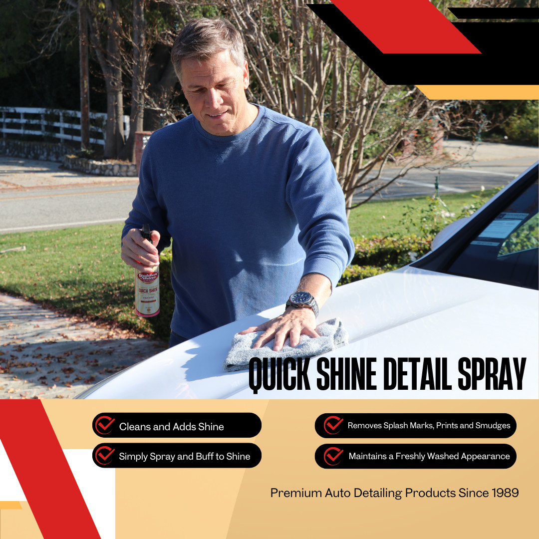 Golden Shine Car Care Quick Shine Detail Spray Premium Gallon Kit w Towels 10940