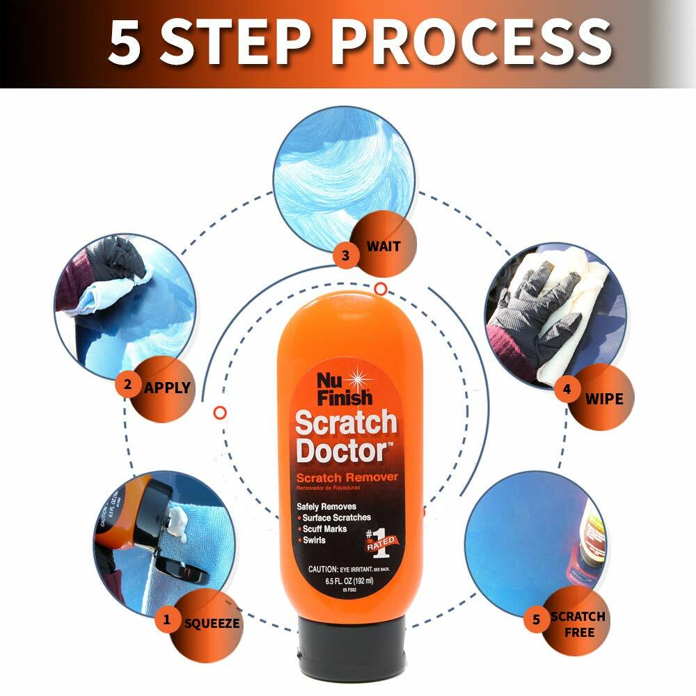 Nu Finish SCRATCH DOCTOR Clear Coat Scratch Remover REMOVES: SCUFF MARKS SWIRLS