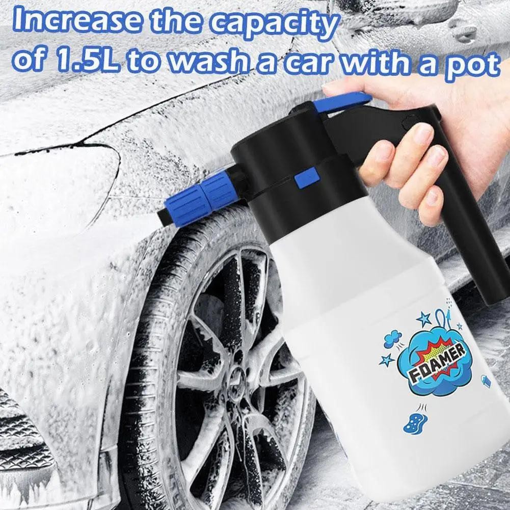 Electric Car Wash Foam Spray Pot Household Hand-held Car Wash Spray Gardening Ai