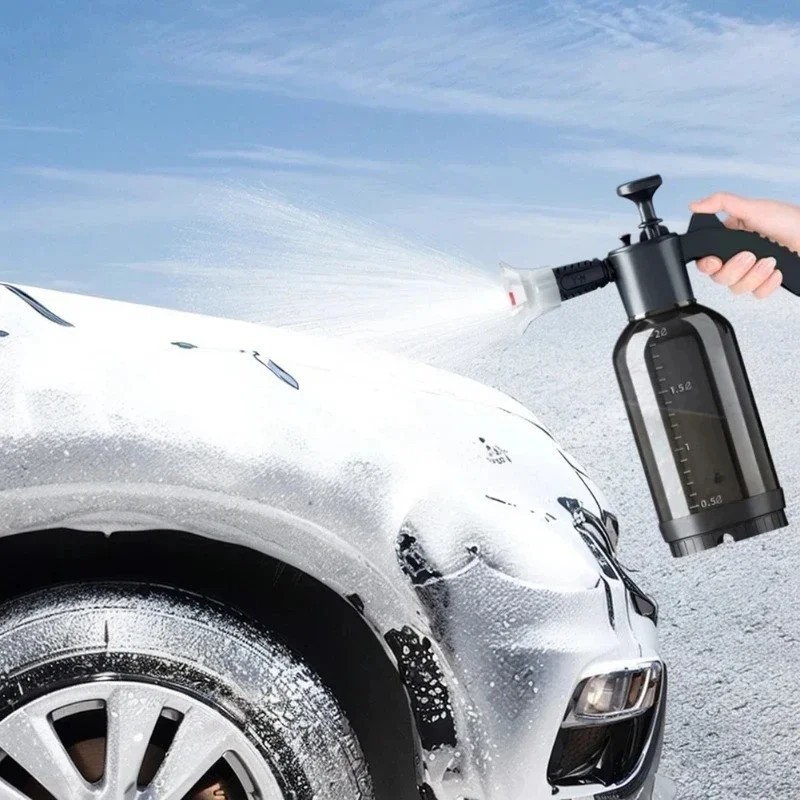 2L Car Wash Pump Foam Sprayer Hand Held Wash Spray Bottle Snow Foam Detailing US