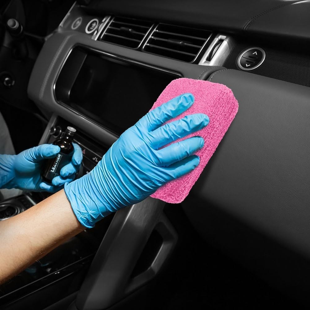 8-Pack Machine Washable Microfiber Pads for Effective Scratch-Free Car Cleaning