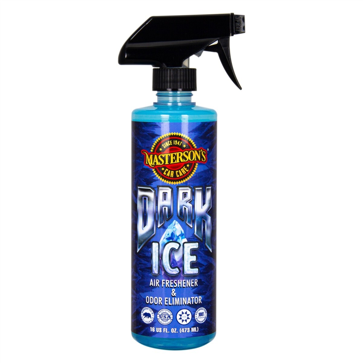 Masterson’s Car Care Dark Ice Air Freshener & Odor Eliminator 16OZ Bottle