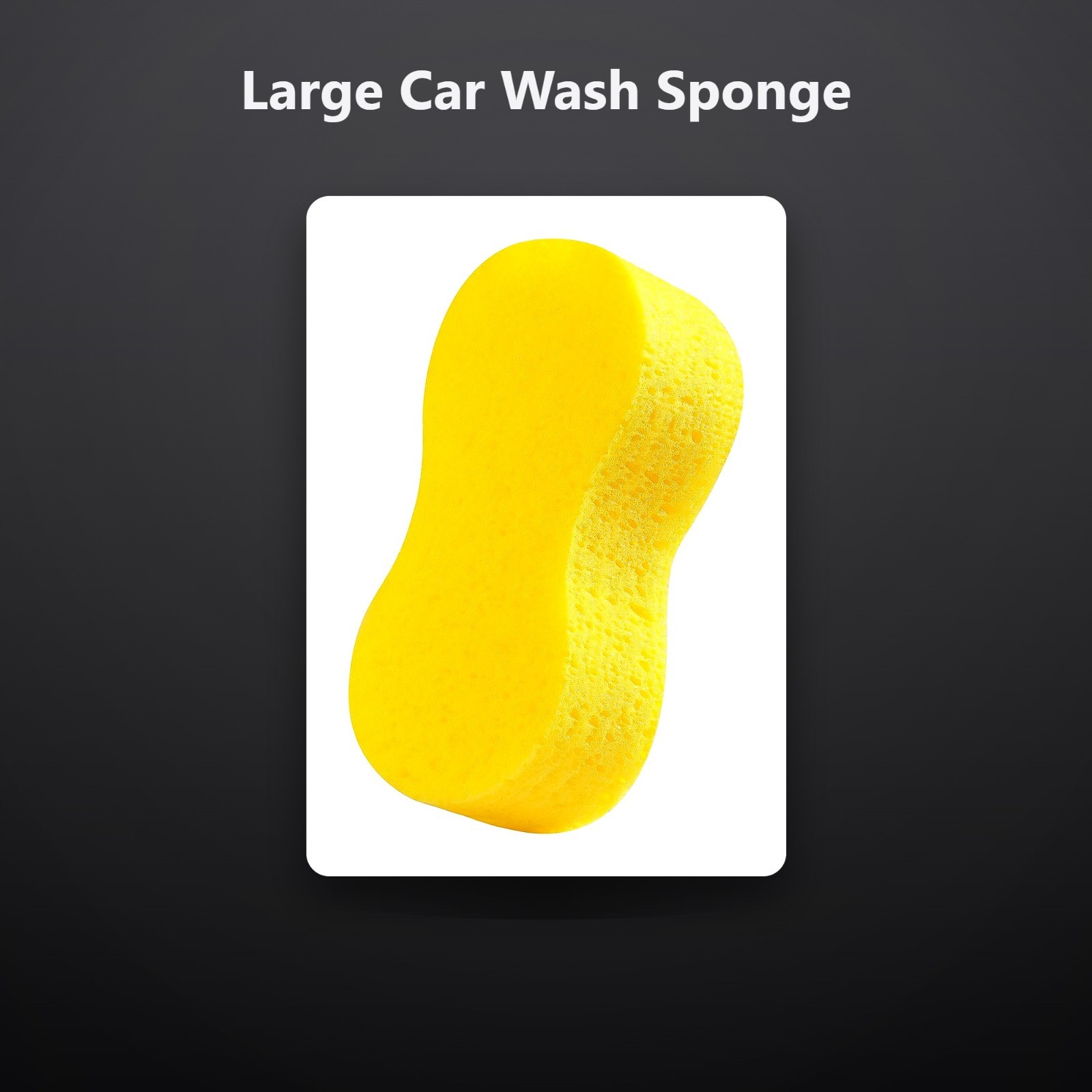 Large Car Wash Sponge, Extra Thick Bone Foam Sponge for Cleaning | 9.1″ x 4.3…