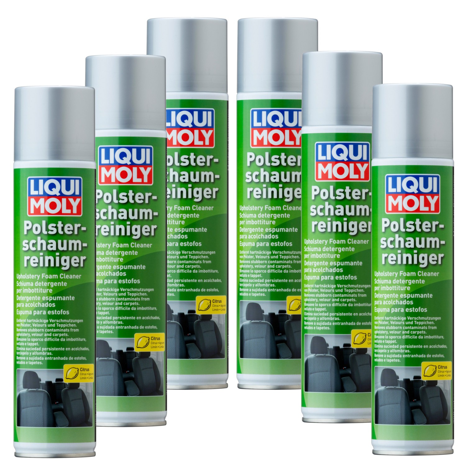 6x Liqui Moly 1539 Upholstery Foam Cleaner Car Care Cleaner 300