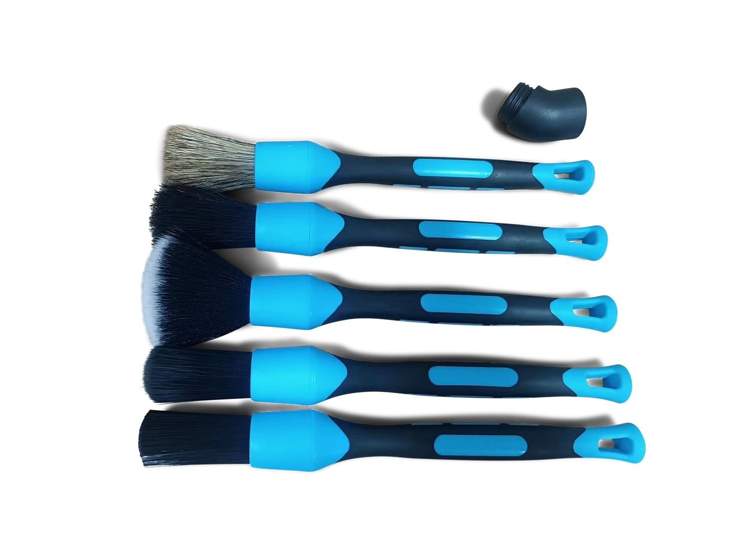 Preimum Car Detailing Brush Set – 5 Pack Auto Detail Kit for Automotive, BLUE