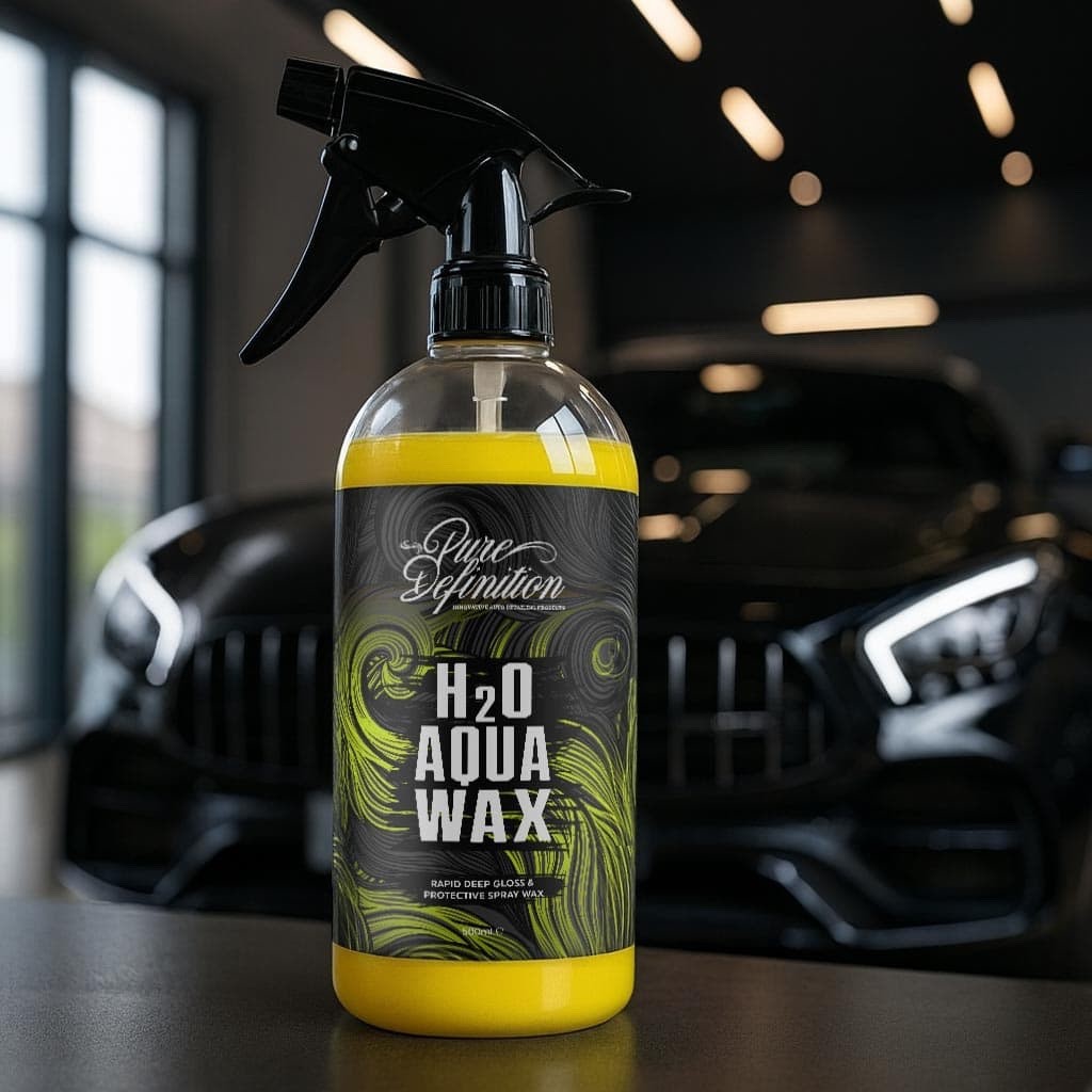 Car Drying Kit H20 Aqua Wax Spray Gloss Sealant Towel Rinse Aid Pure Definition