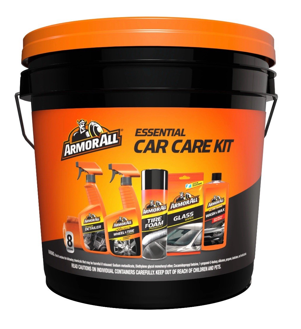 Armor All 8-Piece Car Cleaning Kit, Car Detailing Holiday Gift Set for Men