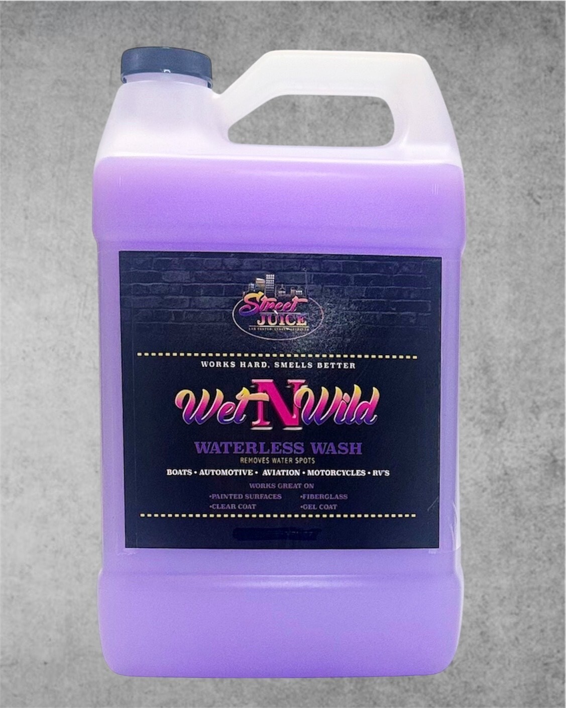 Wet N Wild WNW-1 -Street Juice Products Waterless Car Wash Detailer Spray 1 Gal