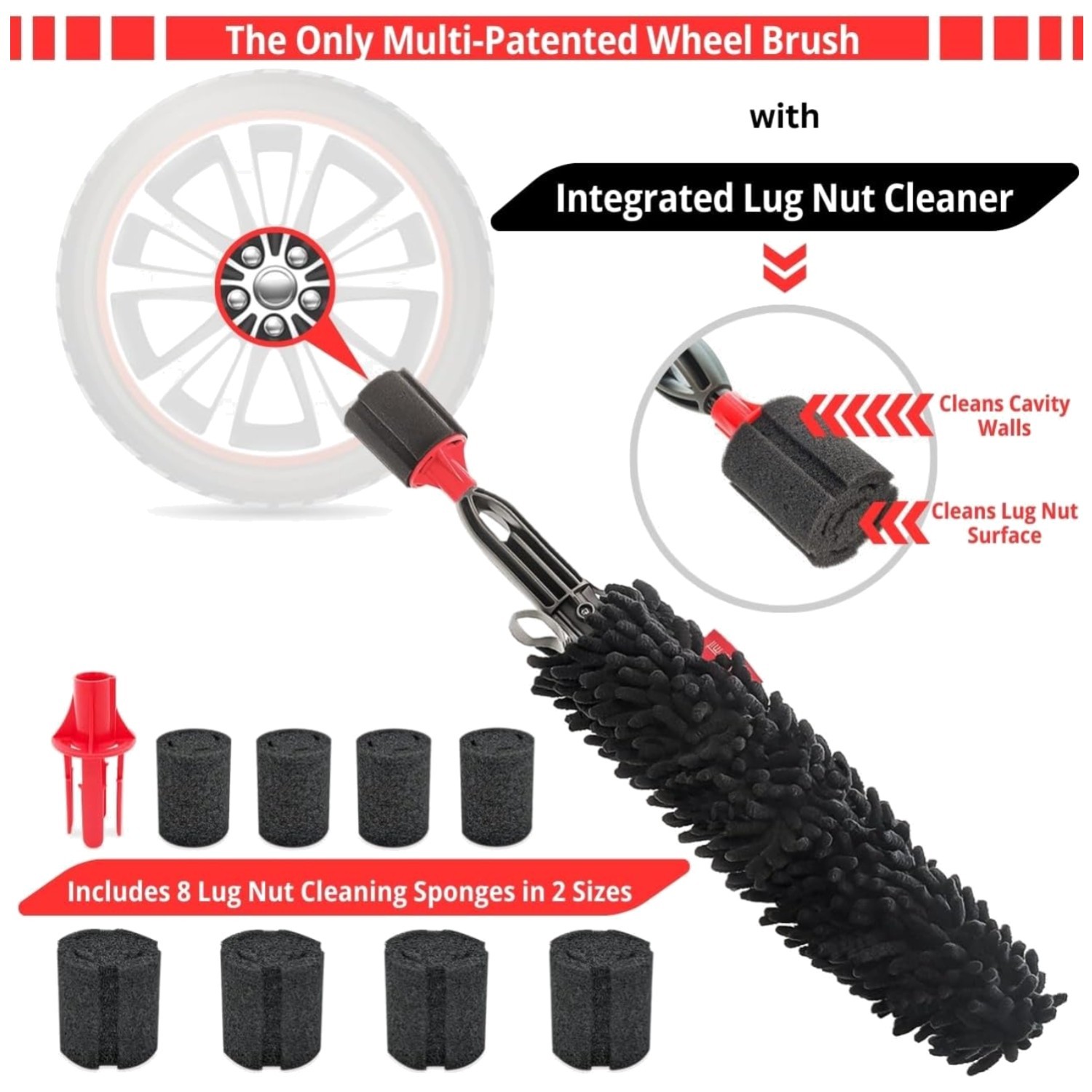 Tire Brush Kit for Cleaning Rims – Car Supplies