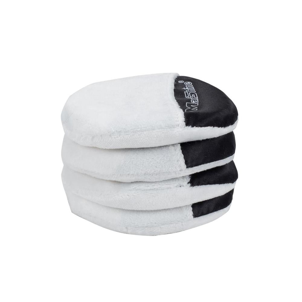 Maxshine 9011018 Finger Hold Microfiber Wax Applicator Pad, 4 Pk