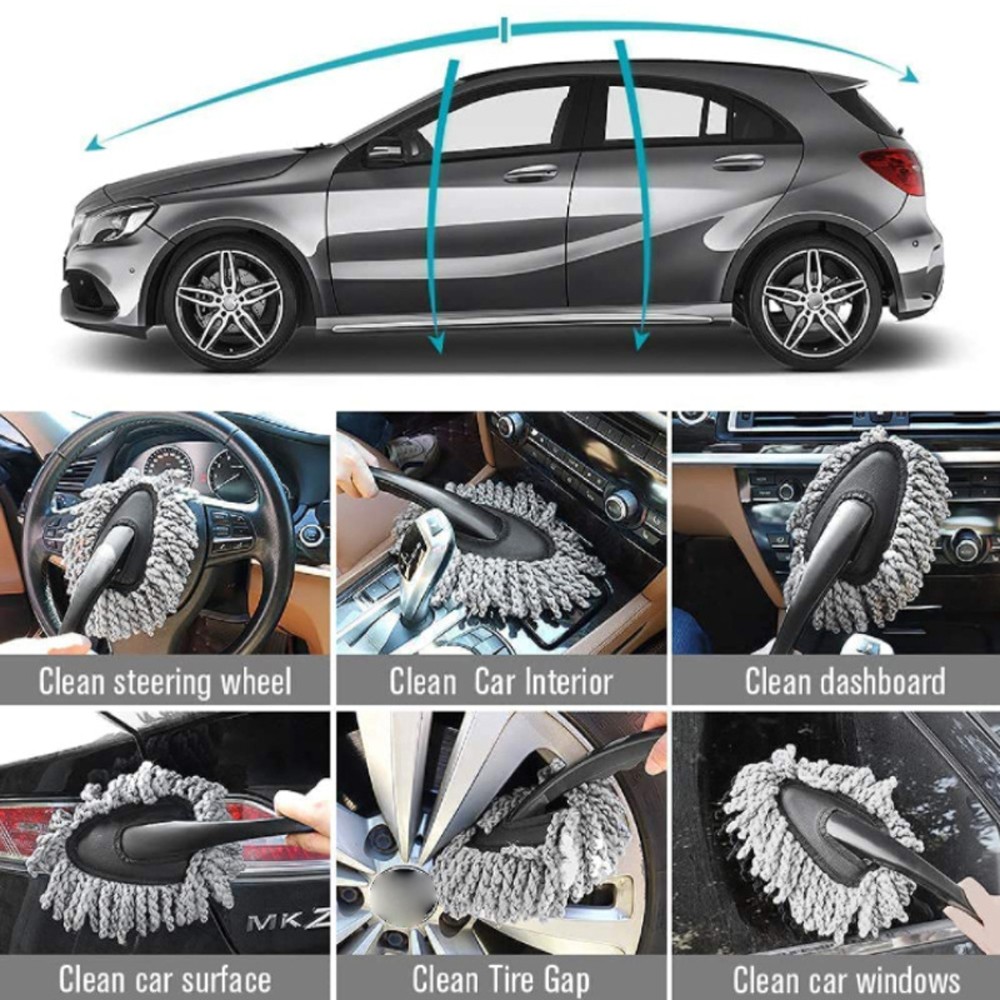 10PCS Car Wash Cleaning Tools Kit Automobile Detailing Brush Dash Duster Br JWKX