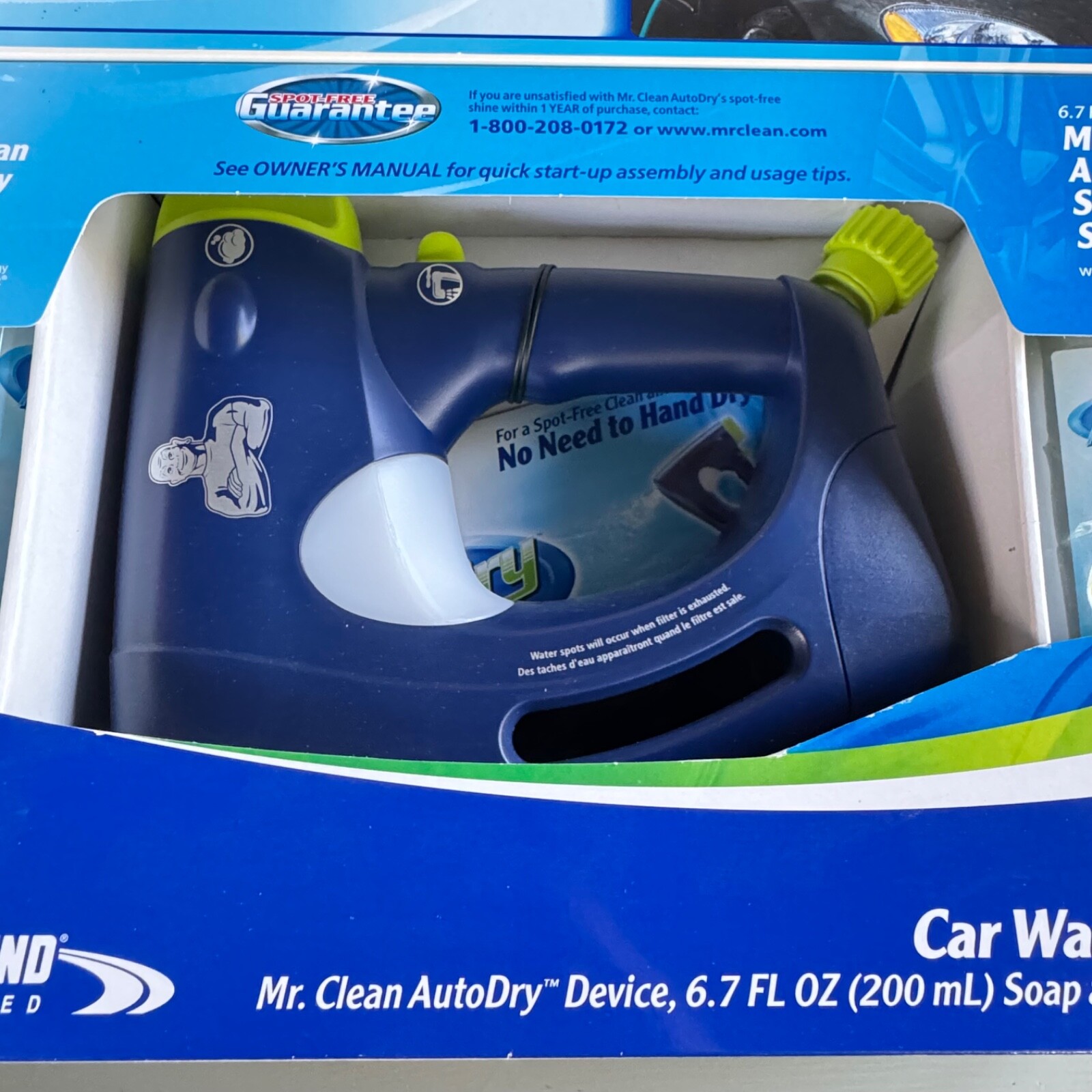 Mr. Clean Auto Dry Car Wash System Kit Device Soap and Starter Filter New Unused