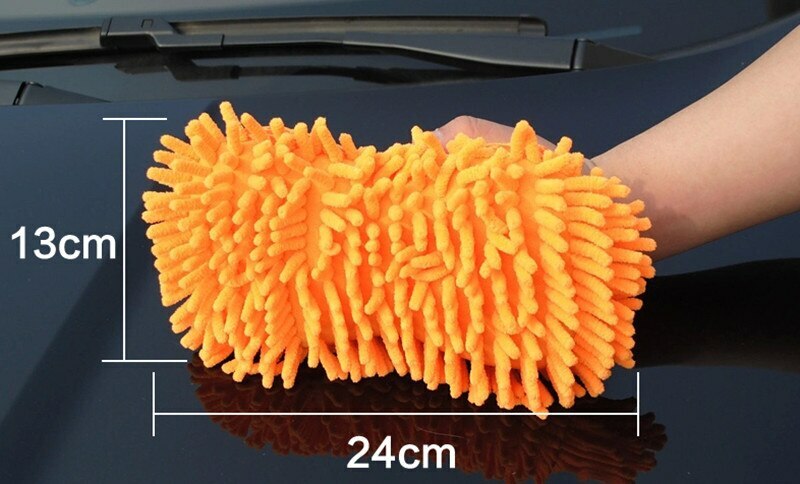 Sponge Towel Car Cleaning Brush Microfiber Cleaning Car Wash Gloves Cleaner Tool