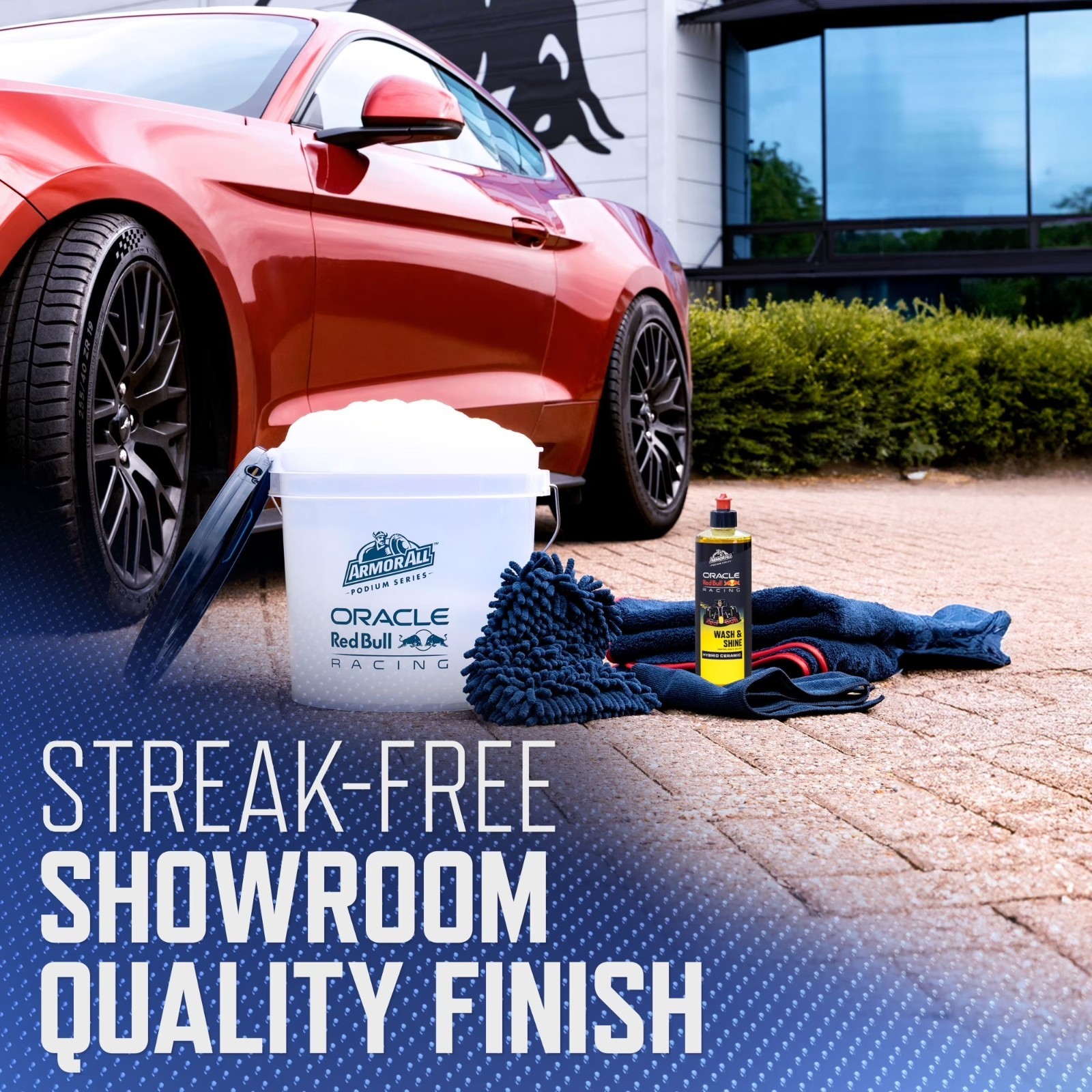 Armor All 8-Piece Car Wash Bucket Detailing Kit Exterior Interior Cleaning Set