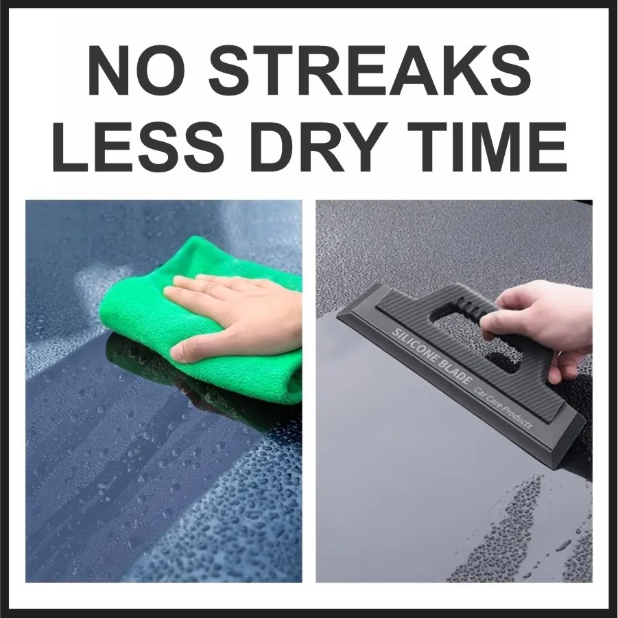 Silicone Car Wiper Blade Large Handle, Scratch Resistant, Wash, Rain, and Snow