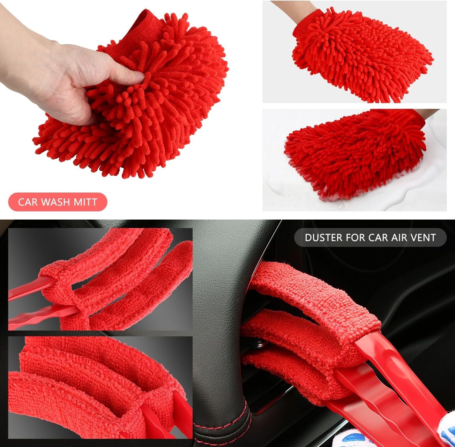 25pcs Car Detailing Brush Set, Car Detailing Kit, Interior Kit with Drill Bru…