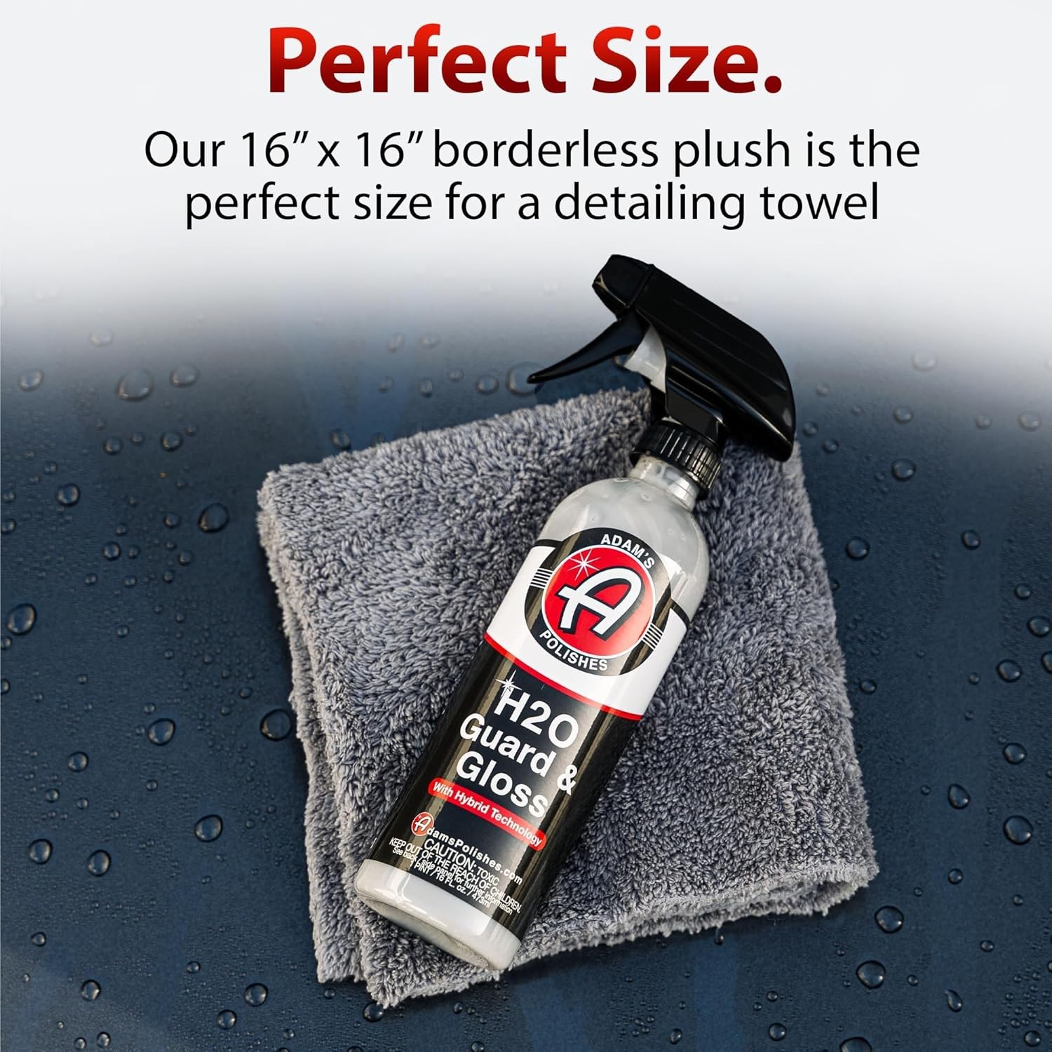 Premium Ultra Soft Car Detailing Towel Cloths, 480gsm Safe for Car Wash, 6 Pack