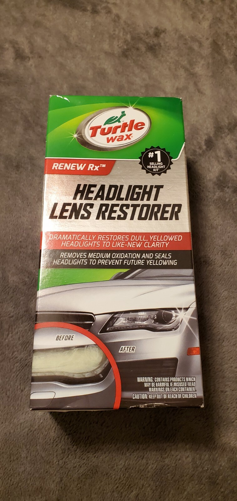 TURTLE WAX HEADLIGHT LENS RESTORER – SEALED – NEW IN BOX