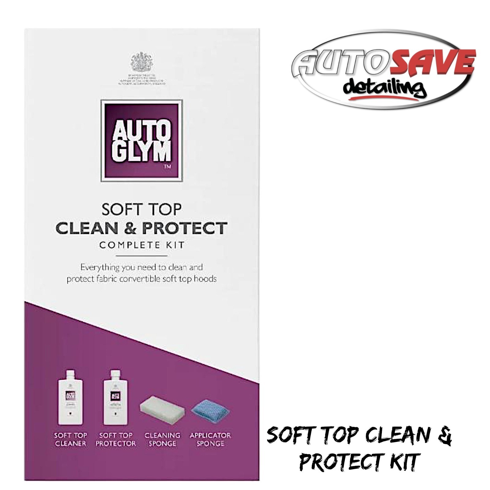 Autoglym – Soft Top Clean & Protect Kit Complete Kit |Removes Algae, Grime &Dirt