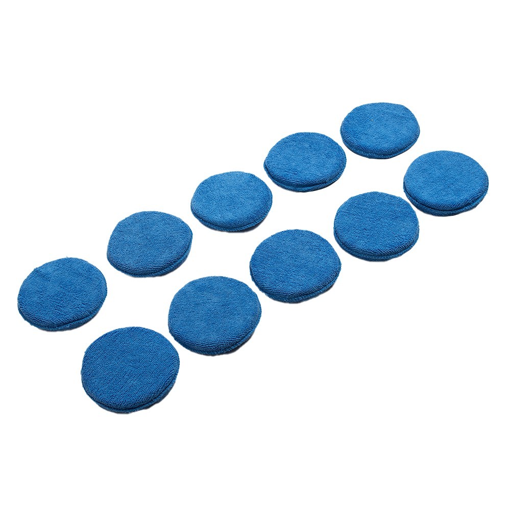 10 PCS Microfiber Wax Applicator Polishing Pad Foam Sponge Car Cleaning Buffer