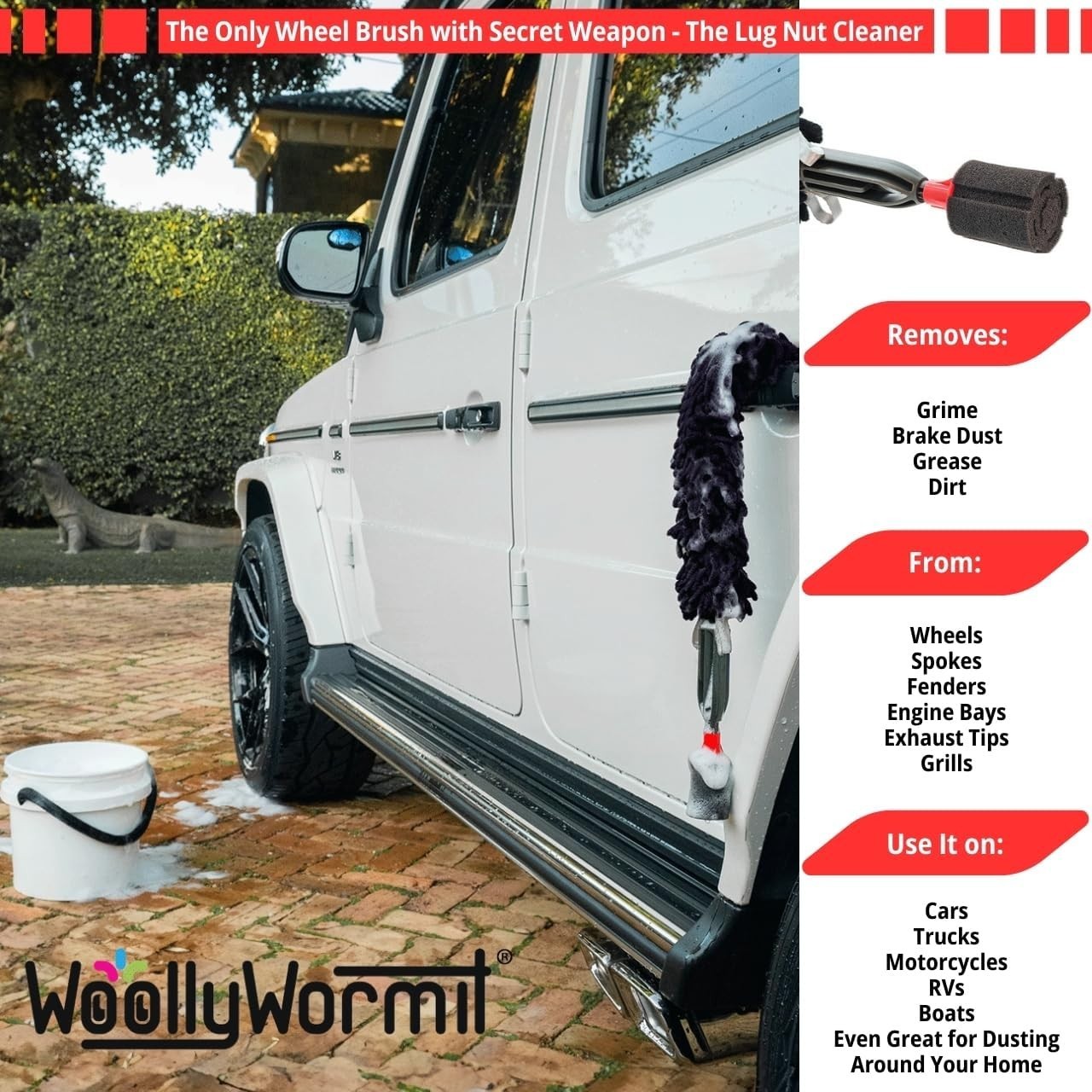 Microfiber Wheel Cleaning Brush – Car Rim Cleaner