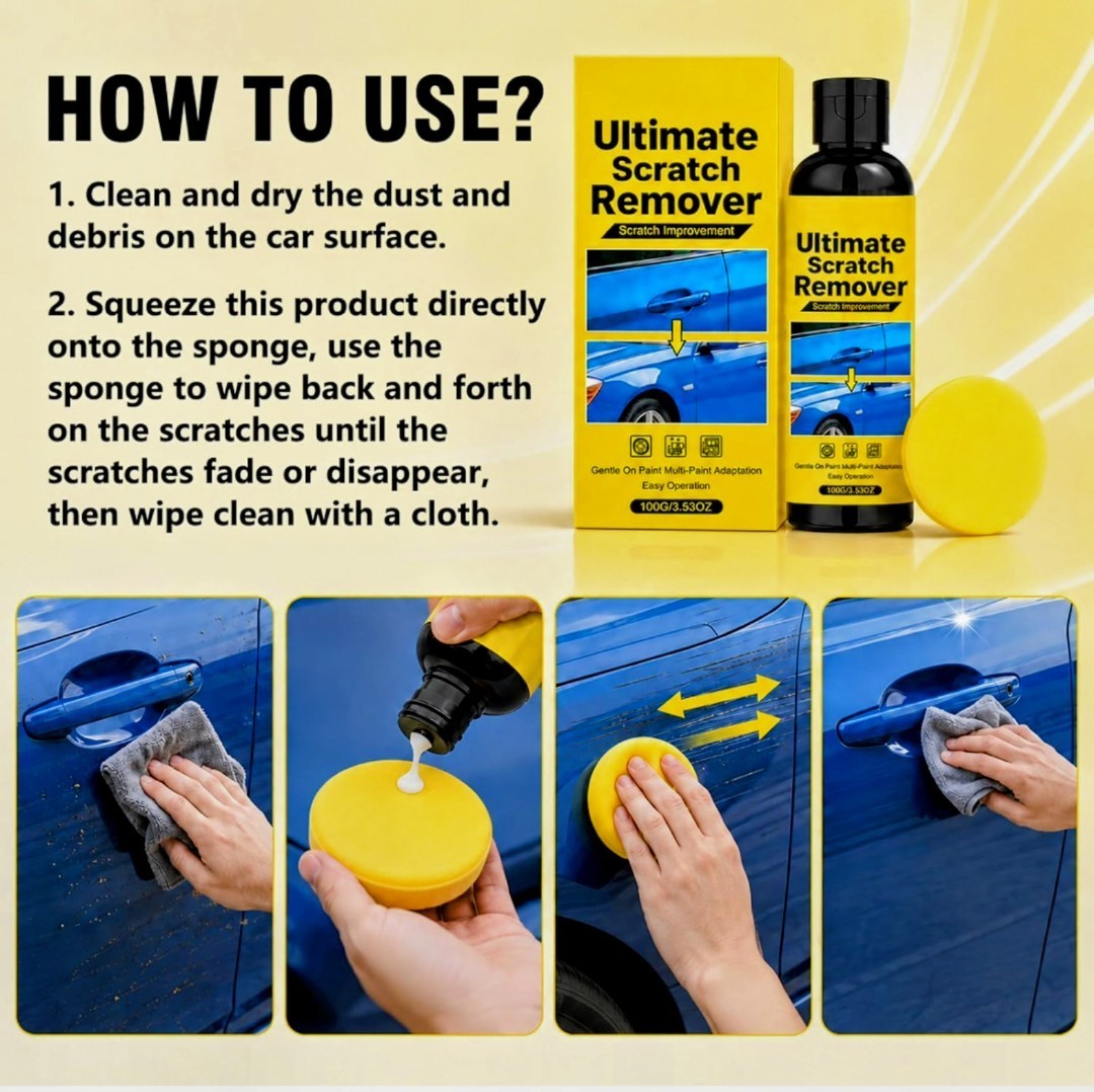 Scratch Remover, Car Scratch Remover Kit, Quick Fix Removal Paste For Scratches