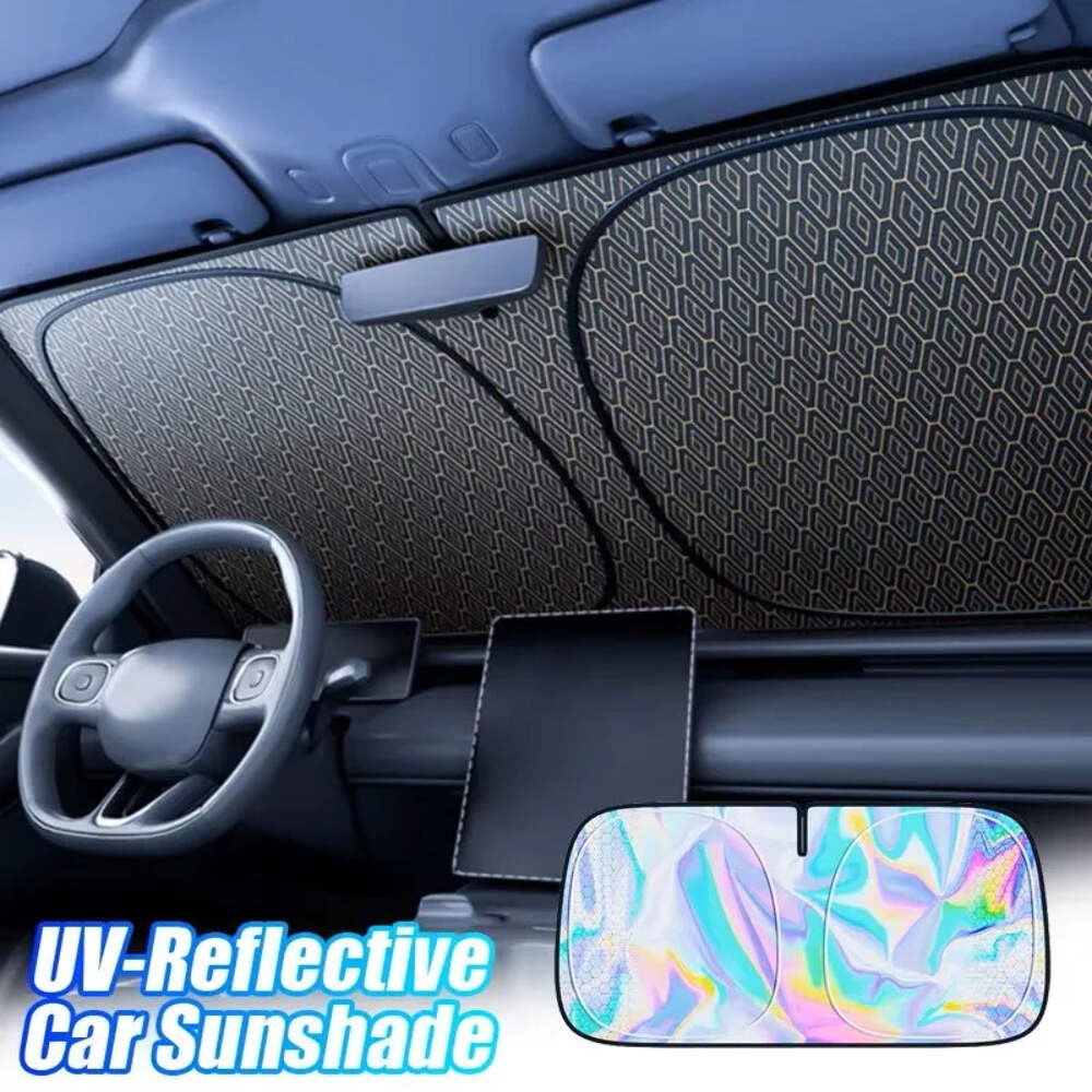 UV-Reflective Car Sun Shade Cover Rear Windshield Sun Protection Sunshade