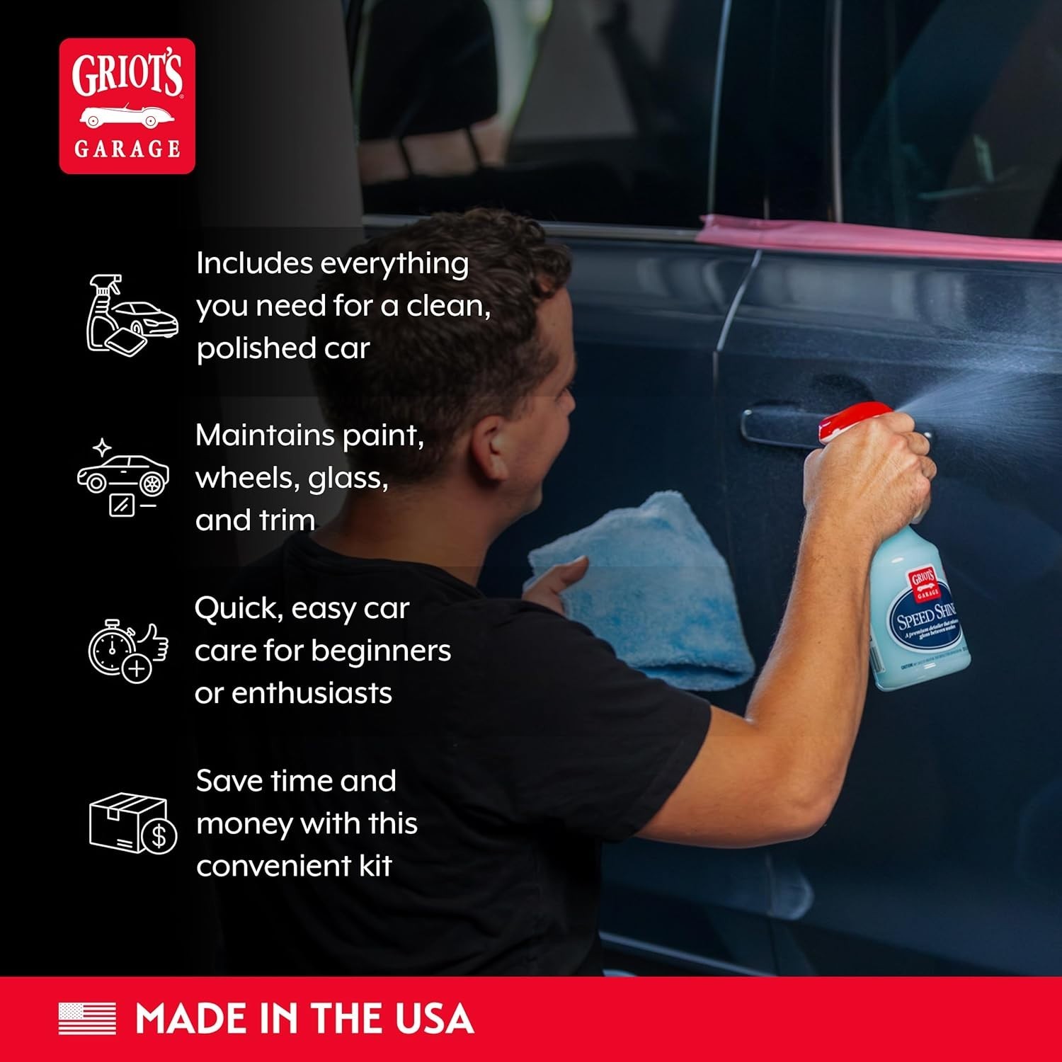 Starter Car Care Kit, Vehicle Detailing Set, Includes Car Wash, Wax, Vehicle …