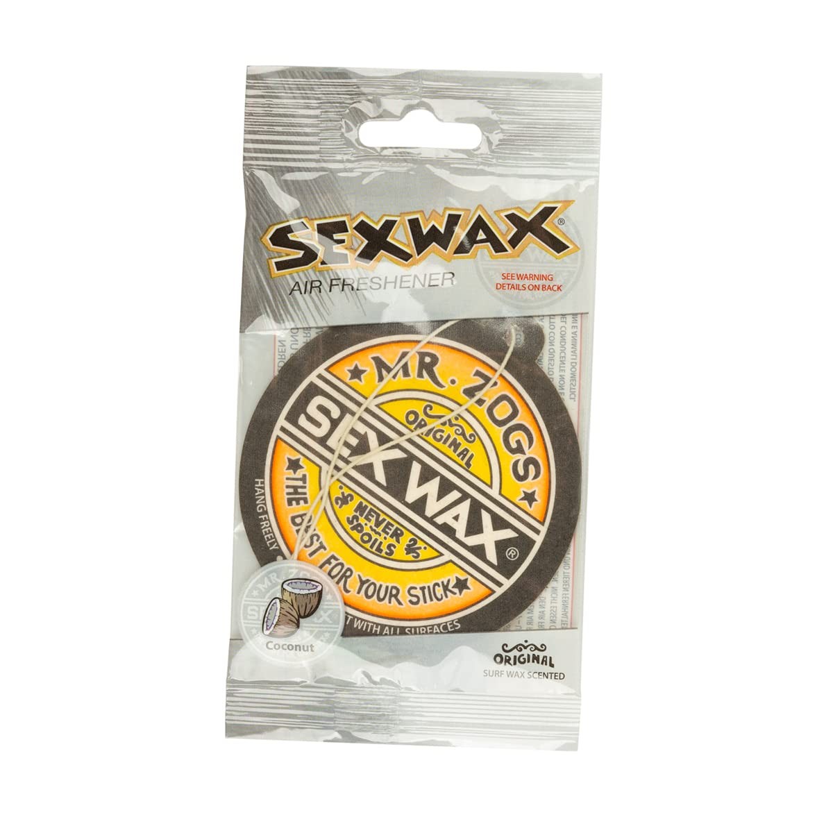 Sex Wax Air Freshener (3-Pack, Coconut) 3 Count (Pack of 1), Multicolor