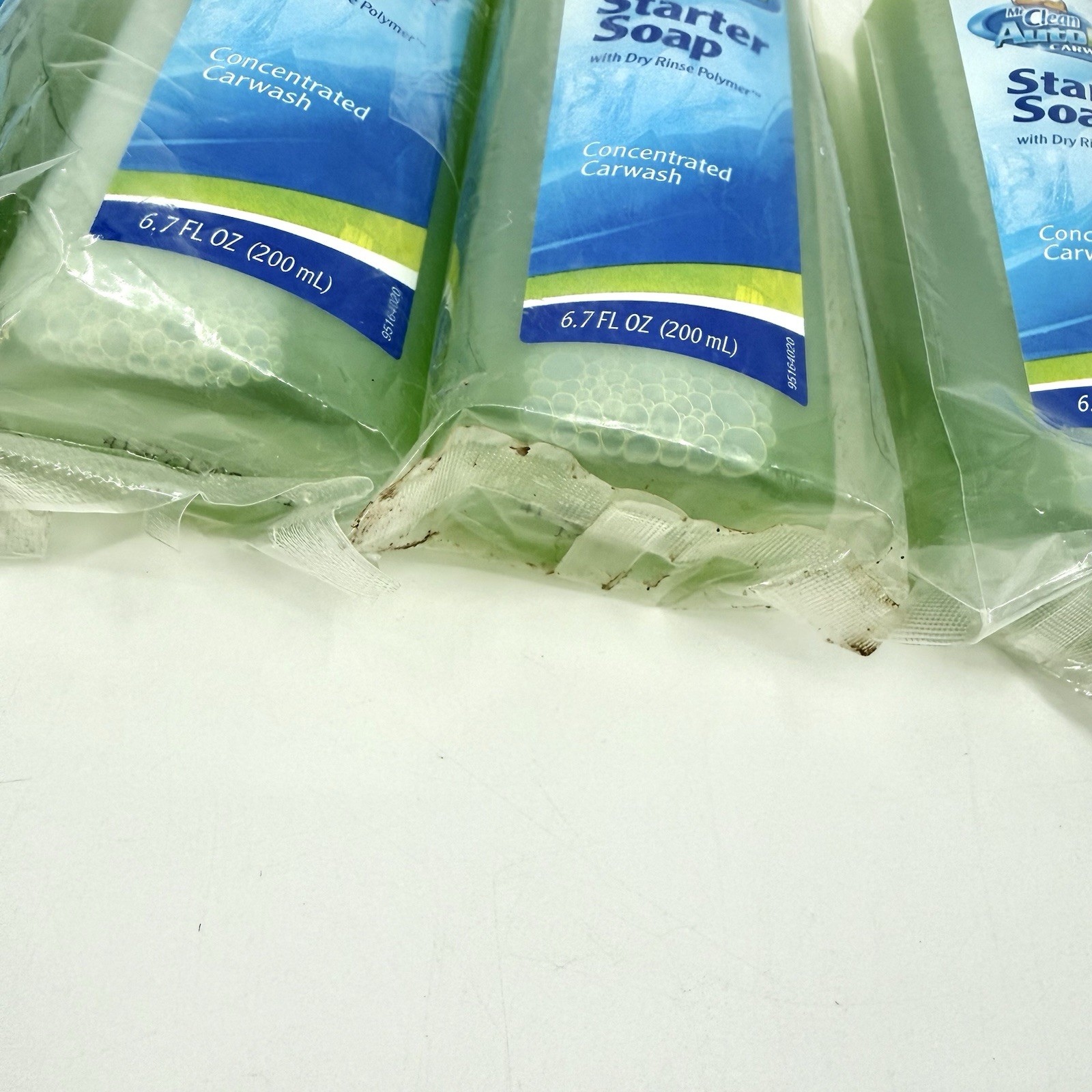 Lot of 6 Mr, Clean Auto Dry Car Wash Soap 6.7 oz New Old Stock 2003 Sealed
