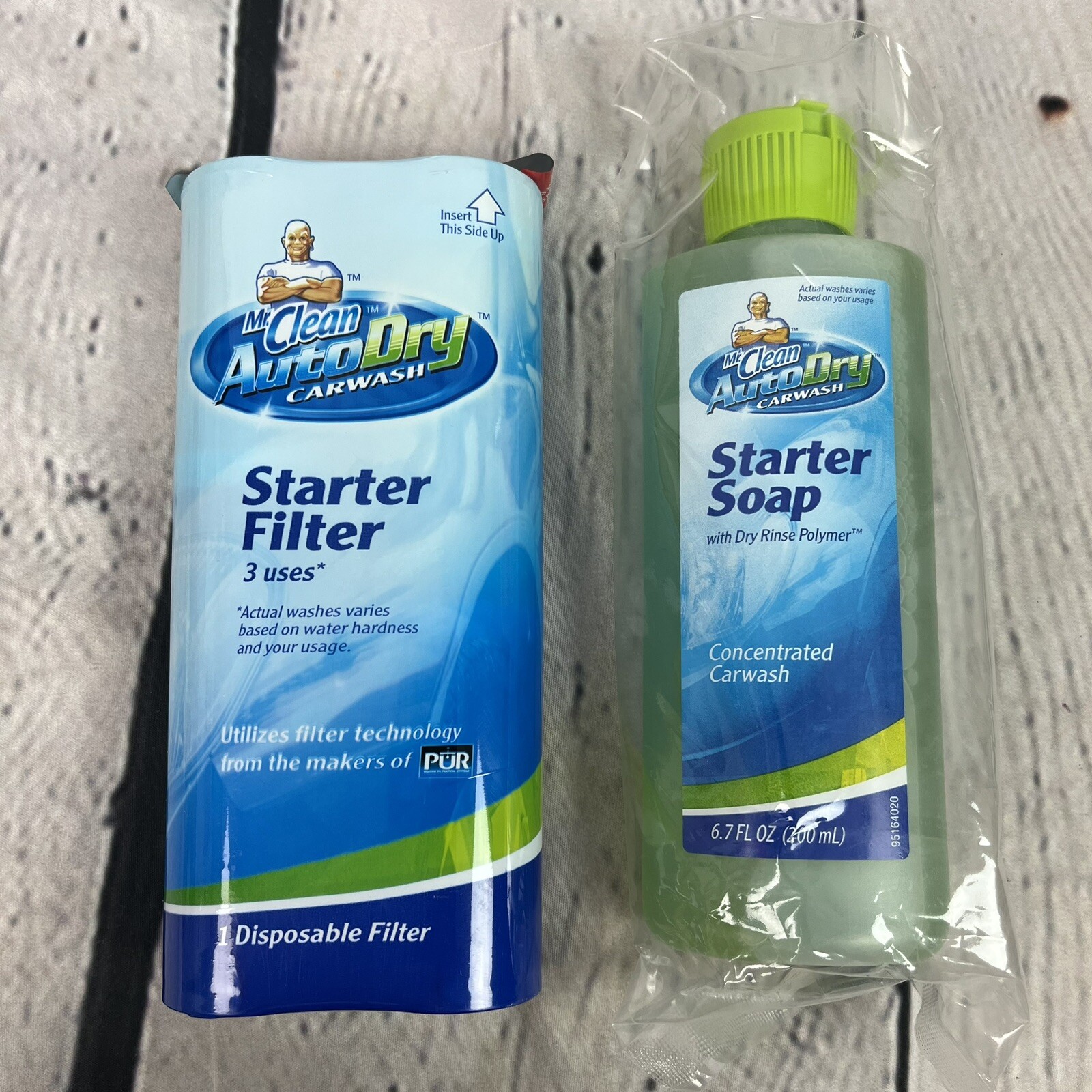 Me Clean Auto Dry Car Wash Starter Soap 6.7 oz Starter Filter 3 Uses