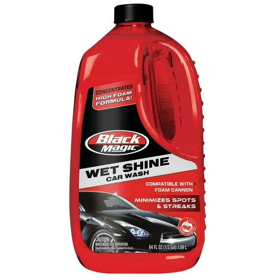 (2 pack) Black Magic 120065 Wet Shine Car Wash 64oz 1/2 Gallon Bottle