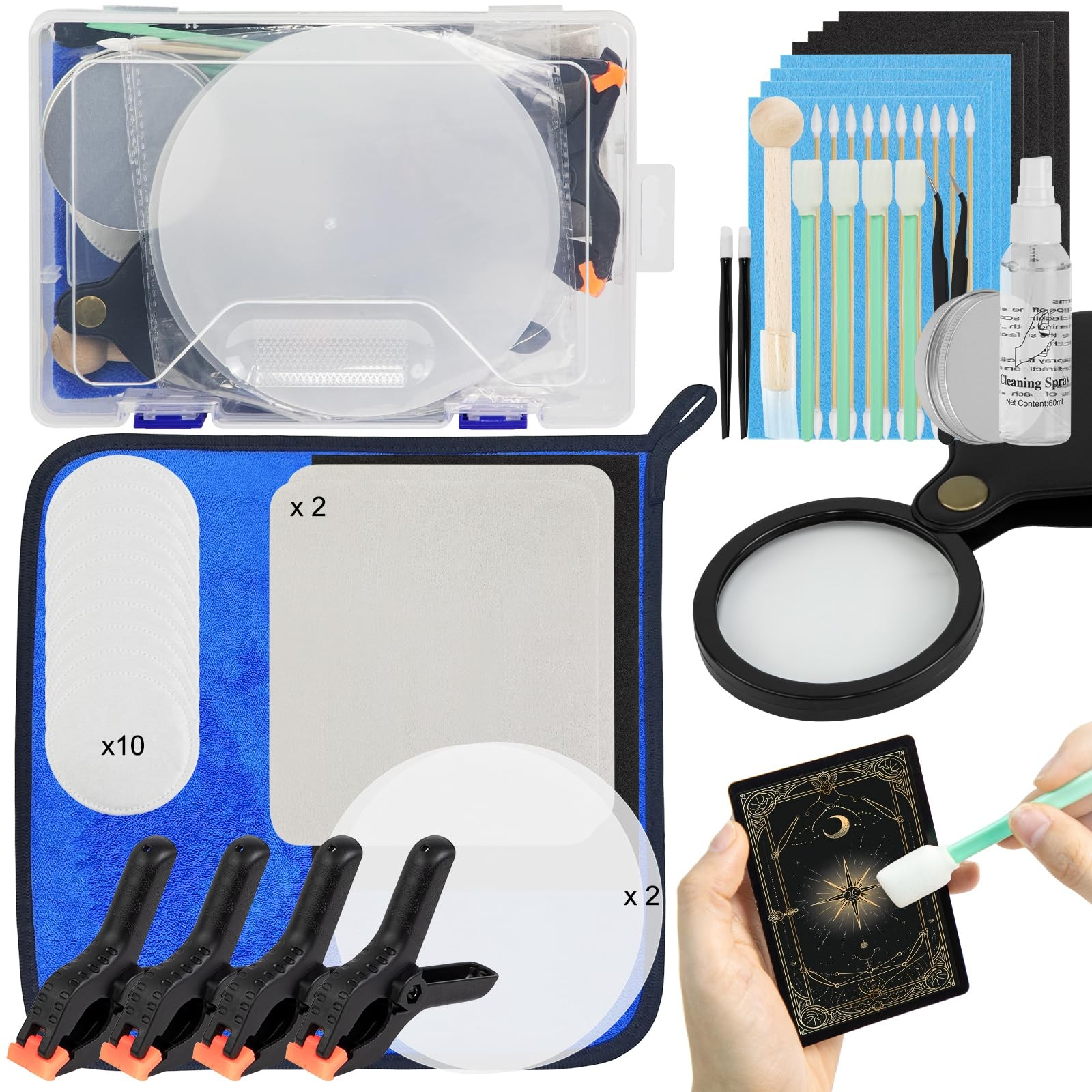 Card Care Clean Kit,17in1 Card Cleaning and Polishing Restoration Kit, Tradin…