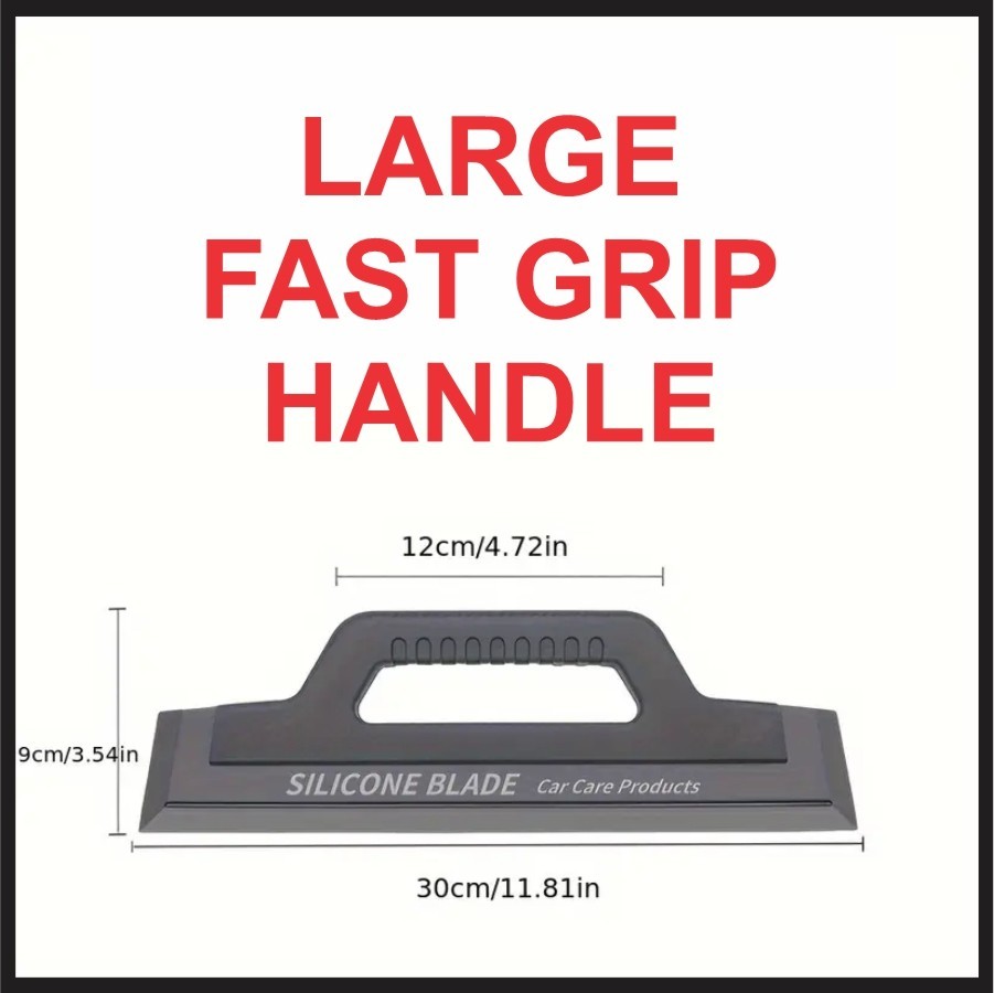 Silicone Car Wiper Blade Large Handle, Scratch Resistant, Wash, Rain, and Snow