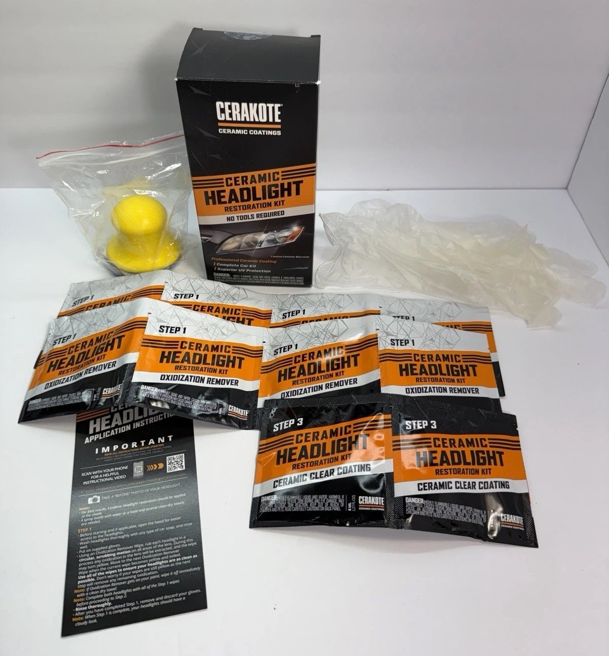 Cerakote Ceramic Headlight Restoration Kit – Professional DIY Auto Lens Repair