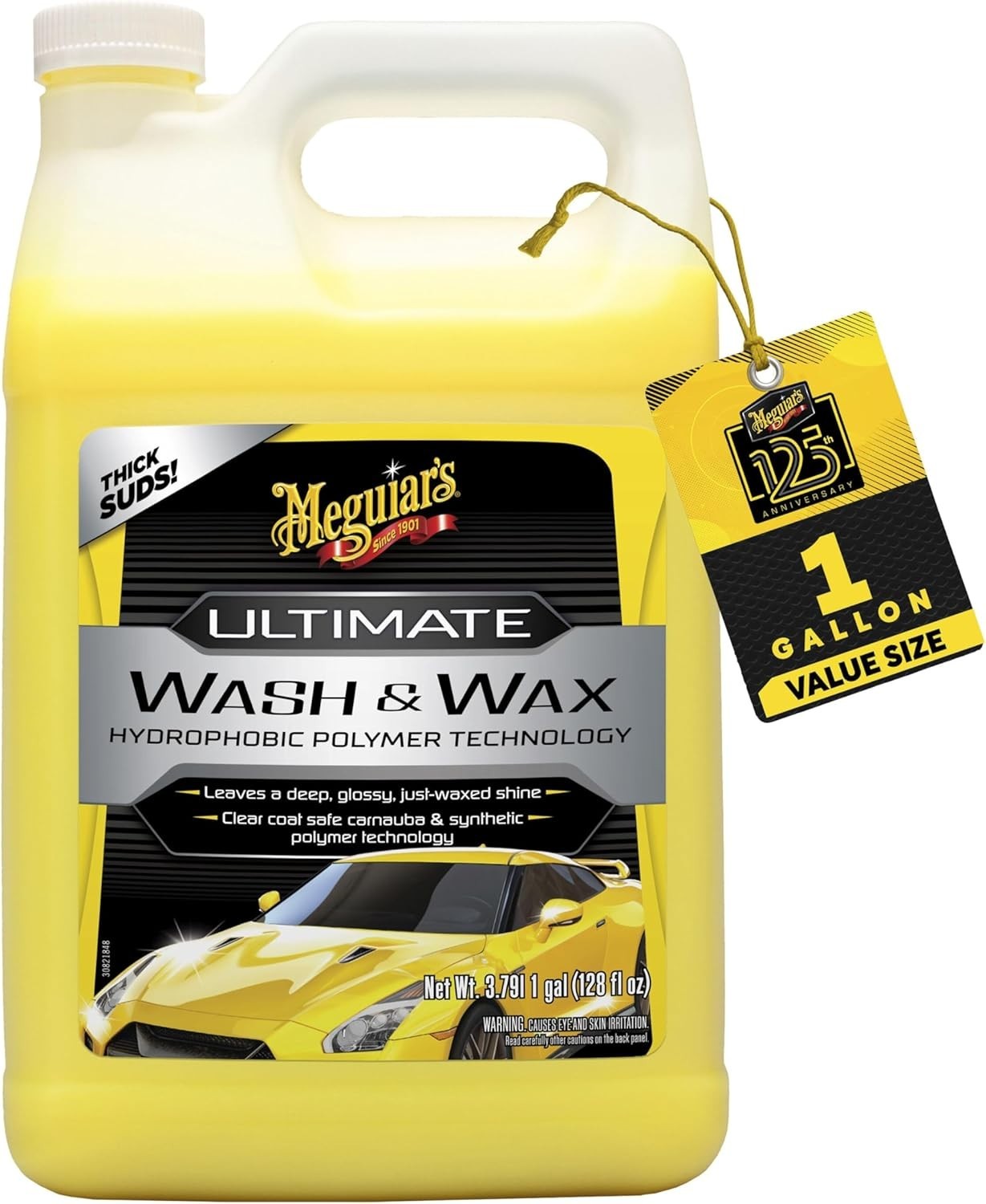 Ultimate Wash and Wax, Car Wash Soap and Wax Cleans & Shines in One Step, Shi…