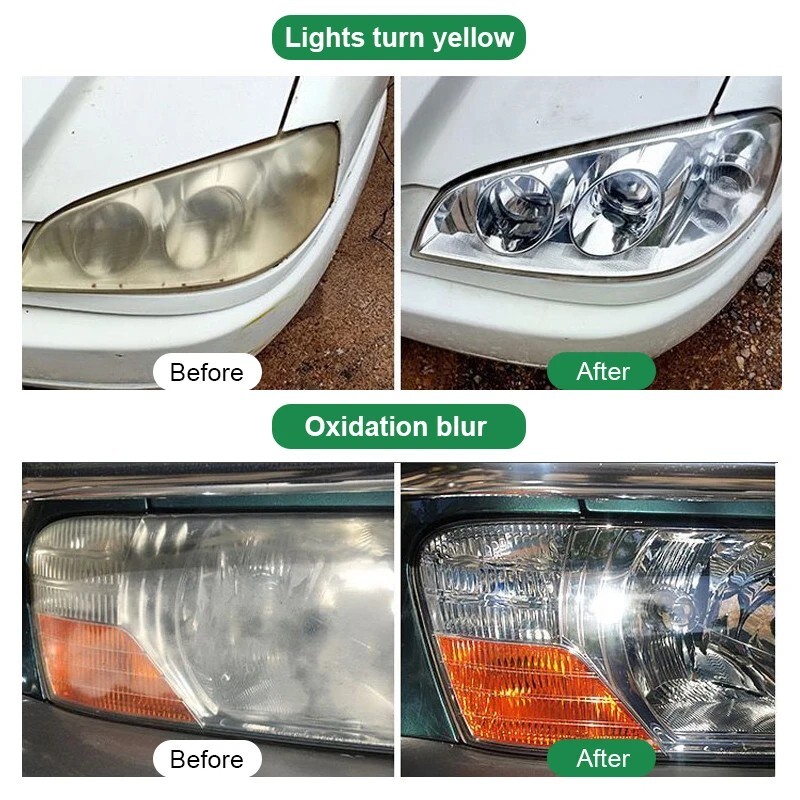 Kit de Pulido para Faros de Coche Elimina Arañazos y Oxidación Fácilmente