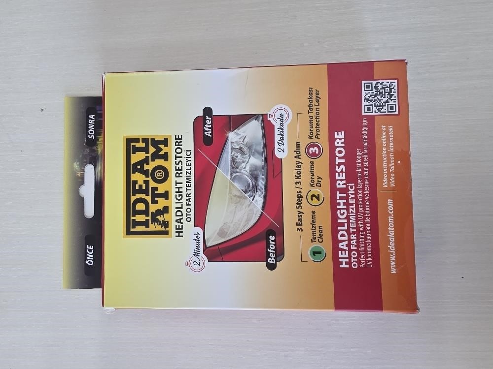 IDEAL ATOM Headlight Restore Kits, renew haedlight Lens, Clear the Fog