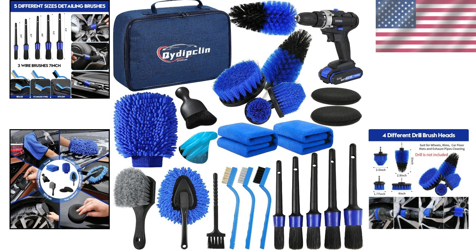 23-Piece Luxury Car Detailing Kit for Professional Interior and Exterior Care